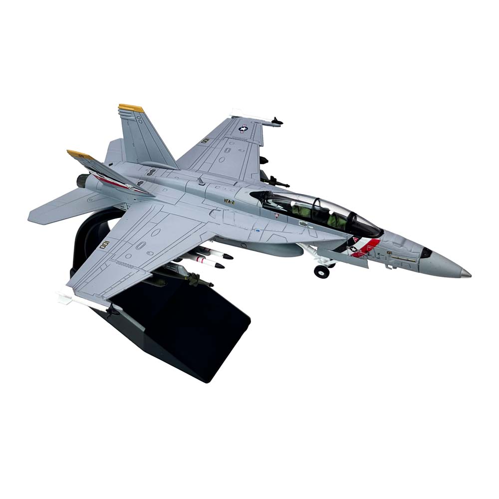 1/100 スケール米国 F18 F/A-18F スーパーホーネット VFA-2 F-18 戦闘機飛行機航空機金属軍用機モデルコレクションギフト