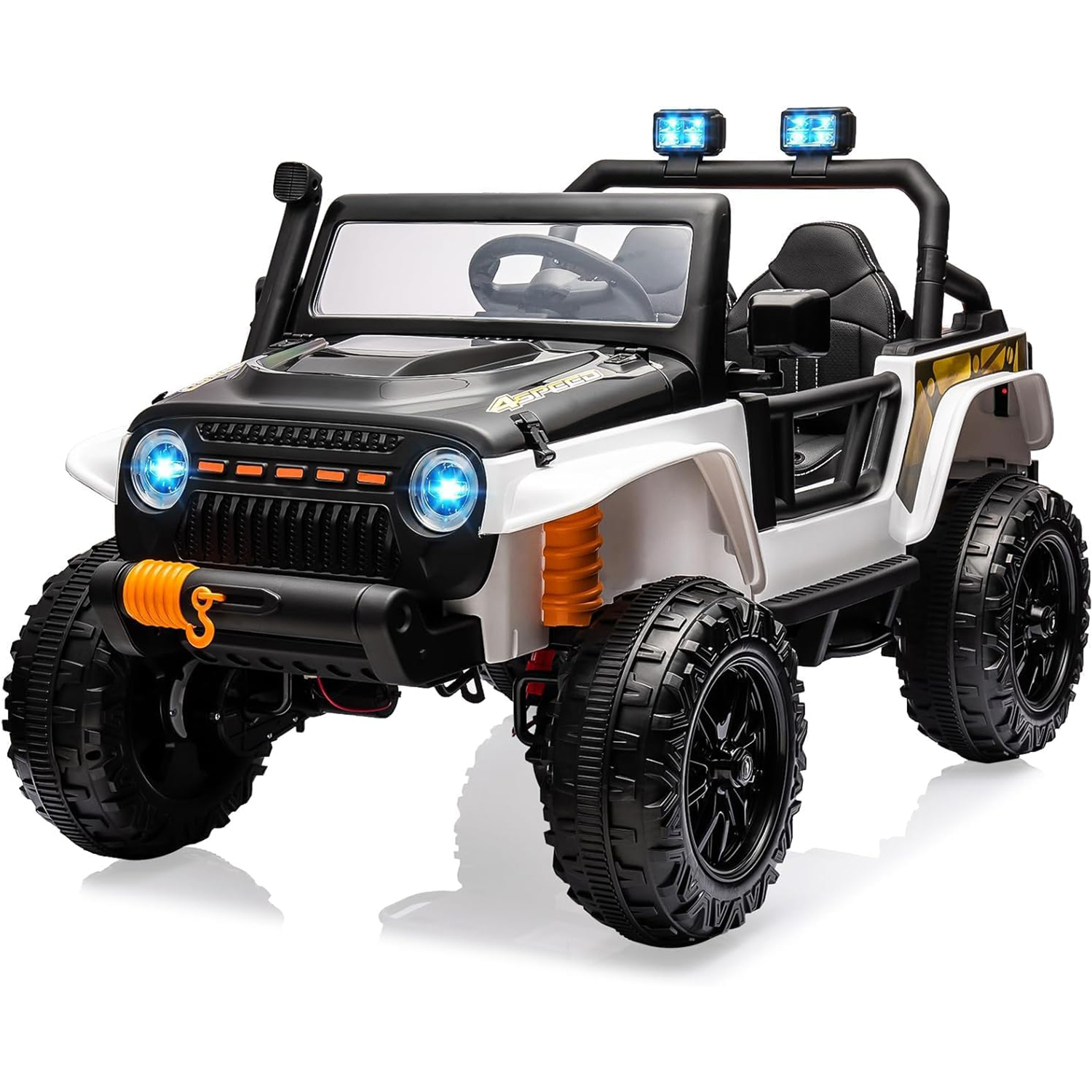 24V 2人乗り 子供用電動トラック リモコン付き 乗用トラック 4輪サスペンション付き 4WD バッテリー駆動