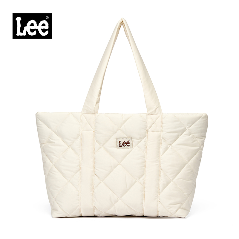 LEE ラージソフトフグバッグ女性ビッグサイズ大学生ラップトップブックキルティングトートバッグ女性ダウン充填ショッピングスクールバッグ