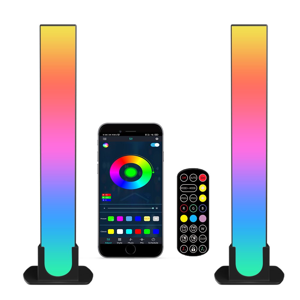 LED フロアランプ RGB デスクトップカラフルな雰囲気音楽ナイトライトストリップ WIFI/Bluetooth スマート APP 制御屋内カラフルな Dec ランプ
