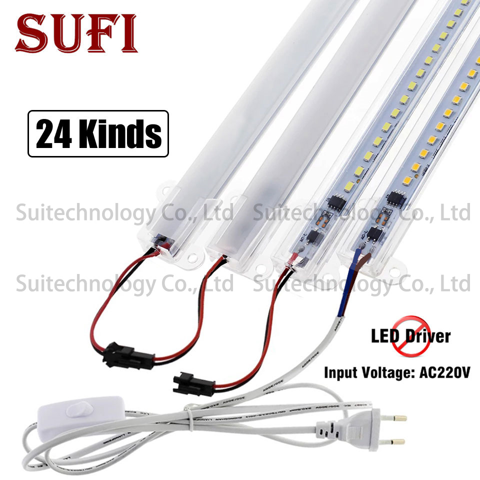 5 個 LED チューブ AC 220V LED バーライト高輝度 20 センチメートル 30 センチメートル 40 センチメートル 50 センチメートル 60 センチメートル省エネ LED 蛍光管