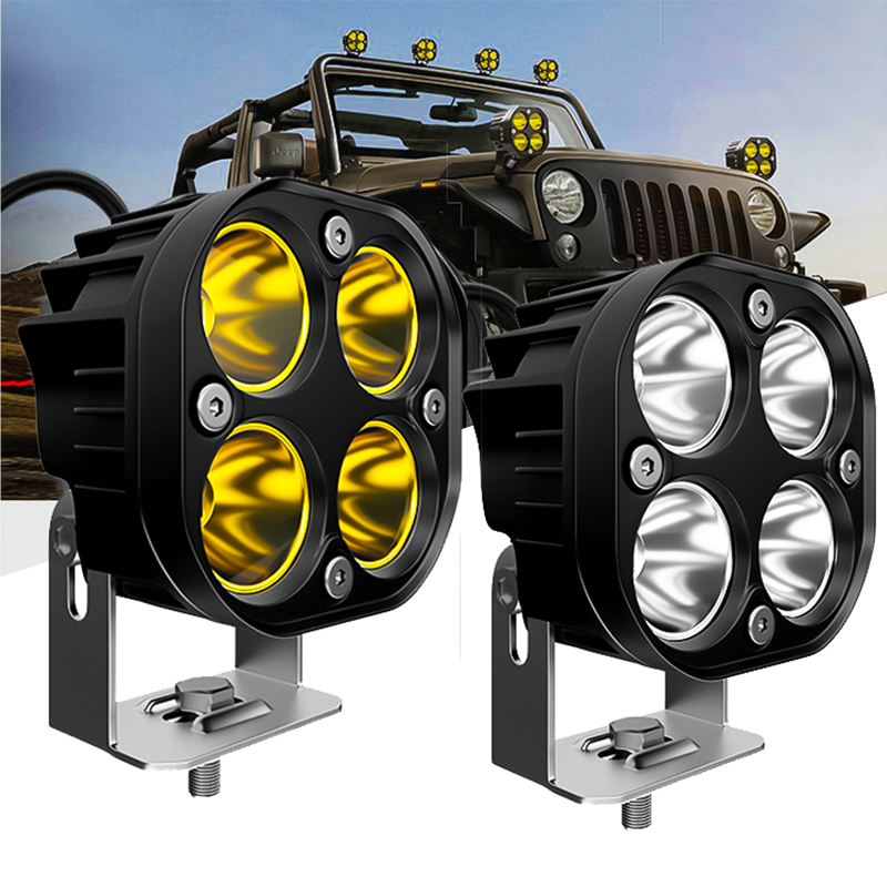 3 インチ 40 ワットポッドライト LED オフロードドライビングフォグランプ作業補助バンパーライト車のトラック ATV UTV ボートオートバイに適合