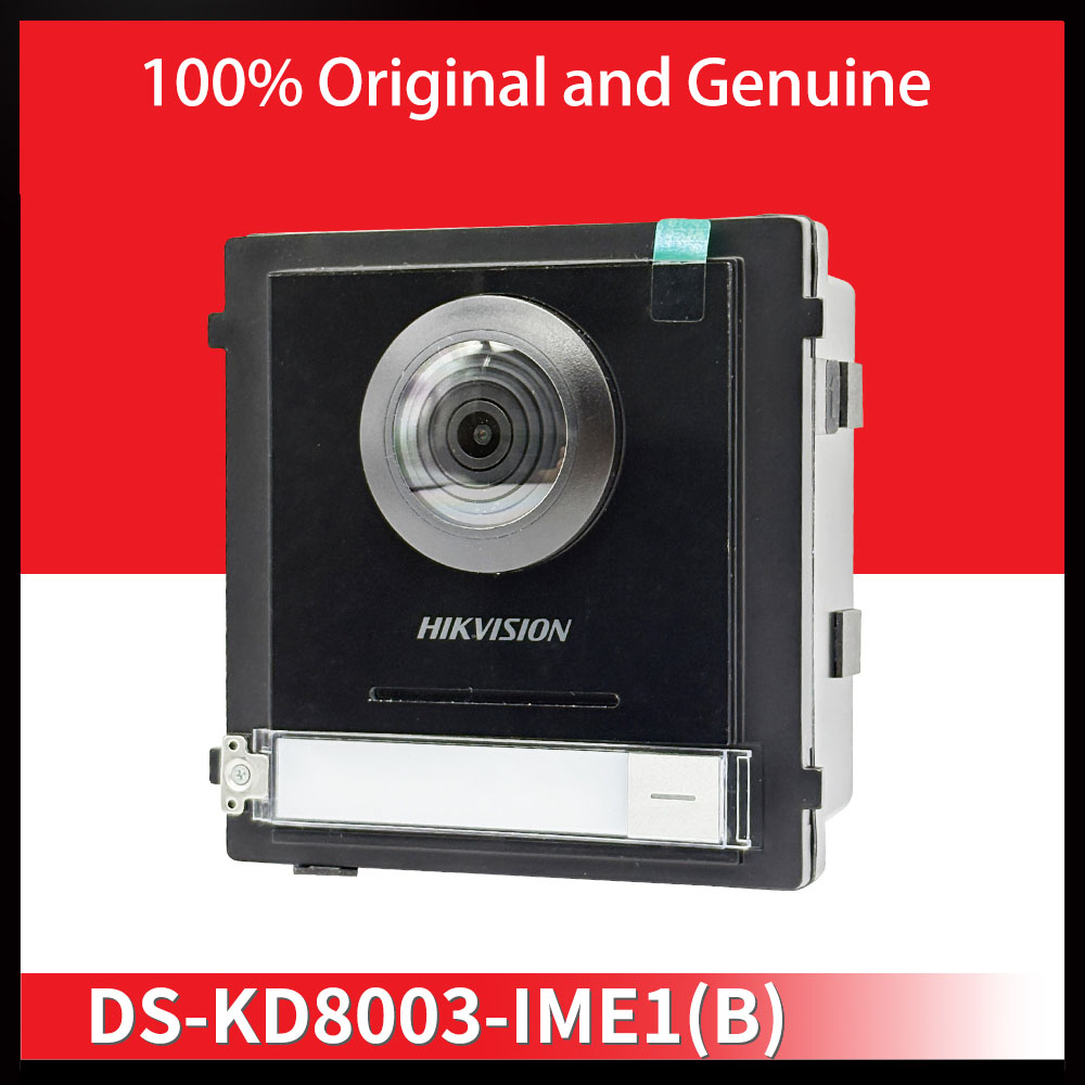 Hikvision DS-KD8003-IME1(B) モジュラードアステーションドアベル POE ビデオインターホン IP65 防水屋外 2MP 魚眼カメラ付き