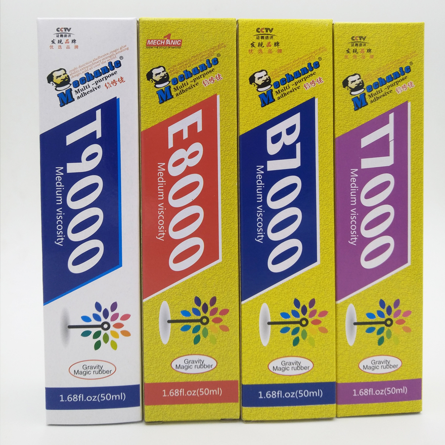メカニック T9000 T7000 E8000 B7000 ホワイトブラック透明腐食なしユニバーサル接着剤携帯電話フレーム手作りジュエリー