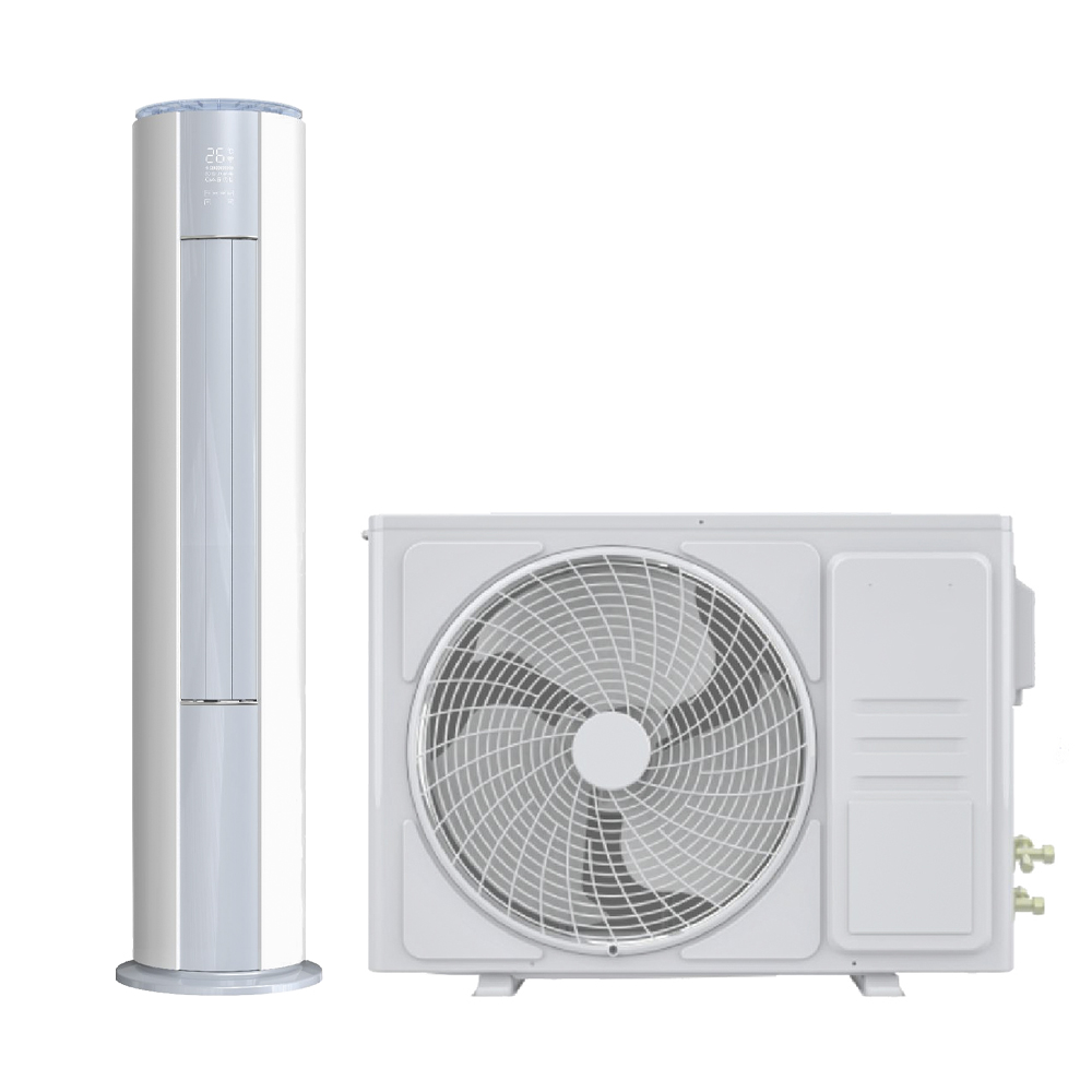 プレミアム品質インバーター AC 18000BTU 円筒形床置きキャビネット冷却加熱システム高効率電気