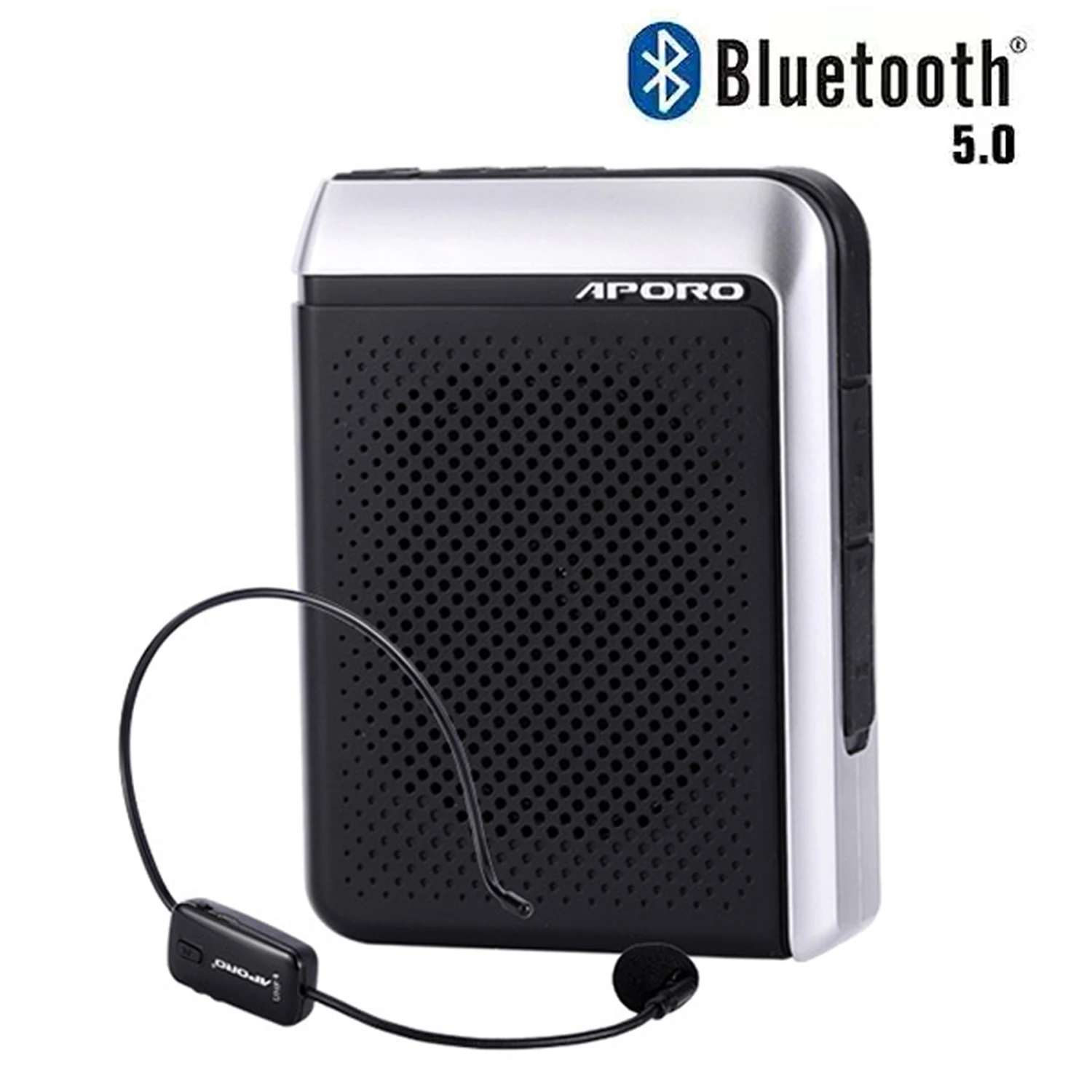 音声アンプ 30 ワット UHF ワイヤレスマイク Bluetooth 5.0 スピーカー大学教師学校ツアーガイドポータブル FM ラジオ