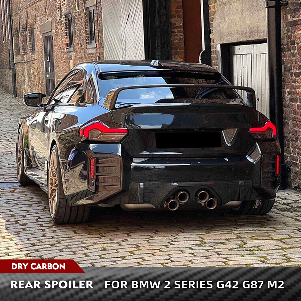 For BMW 2 Series G87 M2 G42 Coupe 2022 2023 Real Carbon Fiber Car Rear Trunk Spoiler Car Rear Trunk Racing Spoiler Wing Lip