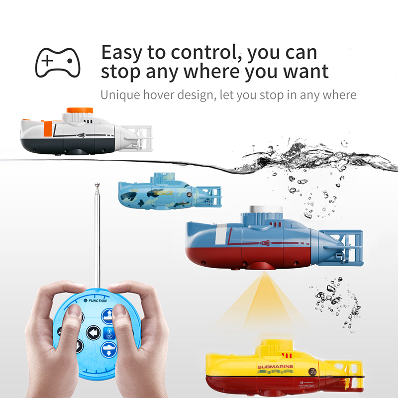RC 潜水艦 0.1 メートル/秒速度リモートコントロールボート防水子供のダイビング水槽のおもちゃミニ軍事シミュレーションモデルギフト用