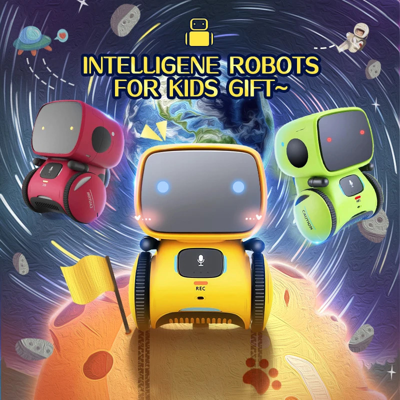 5 スタイルカラースマート AT ロボット音声制御インタラクティブロボットかわいいおもちゃダンス音声コマンドタッチコントロールおもちゃ子供の誕生日ギフト