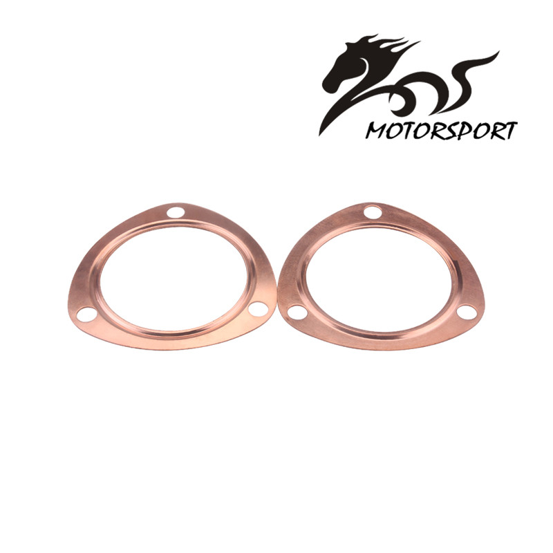 新しい 2.5 インチ/3 インチ/3.5 インチ銅ヘッダー排気コレクターガスケット再利用可能な SBC BBC 302 350 454 383