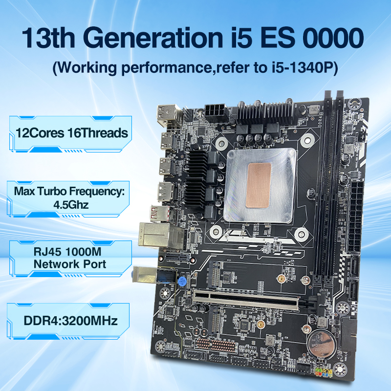 M-ATX DIY デスクトップマザーボード統合プロセッサ 13th CPU Q1J4(i5 ES 0000)12C16T 12MB DDR4 メモリ placa madre