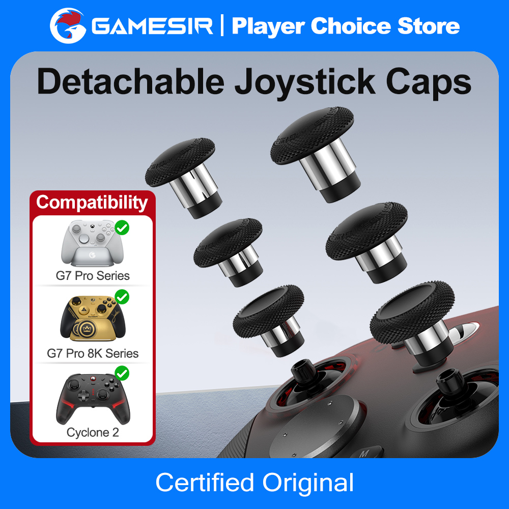 GameSir ジョイスティックキャップ G7 Pro G7 Pro 8K Cyclone 2 ゲームパッドアクセサリー 3 ペアパーソナライズされたキャップスムーズスチールリングコントロール