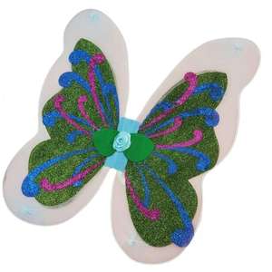 Girls' Butterfly Wings with Glitter Sequins and Silk Accents—Costume Props Perfect for Birthday Parties and Halloween Costumes