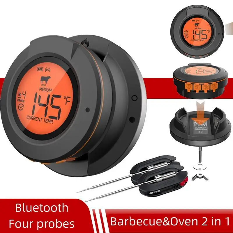 Bluetooth 温度計デジタルセンサー高 500 度オーブングリルバーベキュー肉肉バーベキュー調理キッチンアクセサリーツール