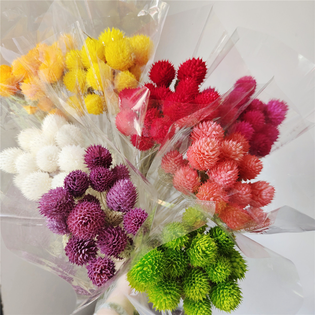 15PCS/Bunch Dried Flowers Thousand Day Bouquet Strawberry Fruit Fortune Dried Flower DIY Handmade Flower Material Home Decor