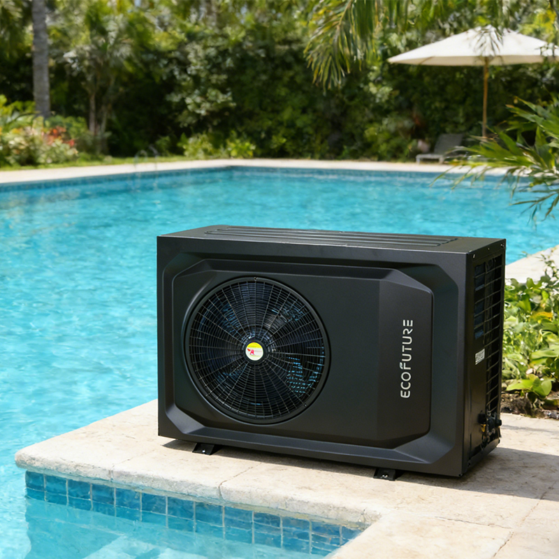 Electric WiFi R32 DC Inverter 8kw Pool Heater Eco Friendly Heat Pump Geyser Price for Swimming Pool Heating