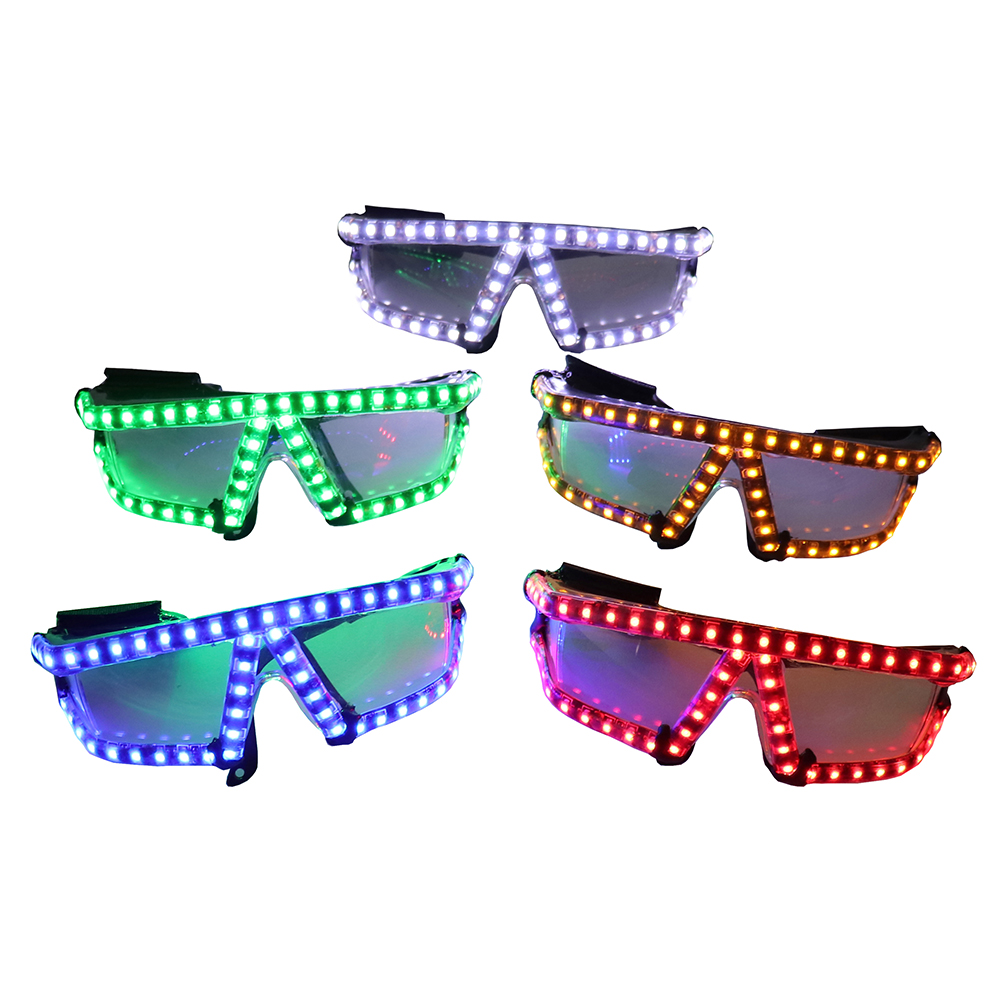 ファッション LED メガネ点滅ライトアップメガネ DJ バーパーティー超高輝度 LED メガネダンスショー照明衣装小道具