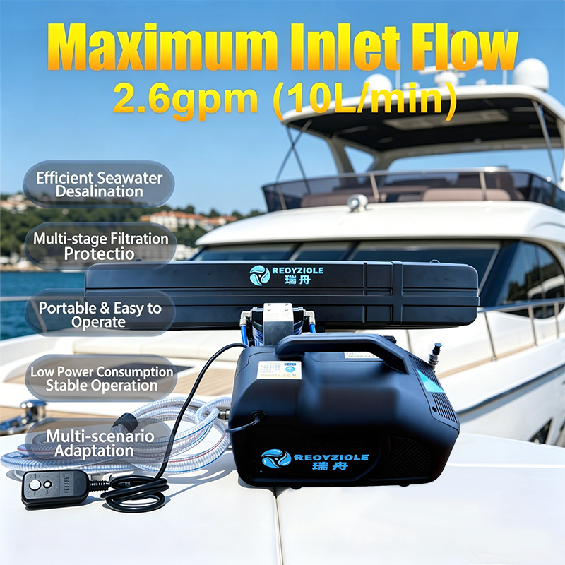 大容量 120L/H ポータブル海水淡水化浄化システム、ボート、ヨット、島、沿岸地域に最適