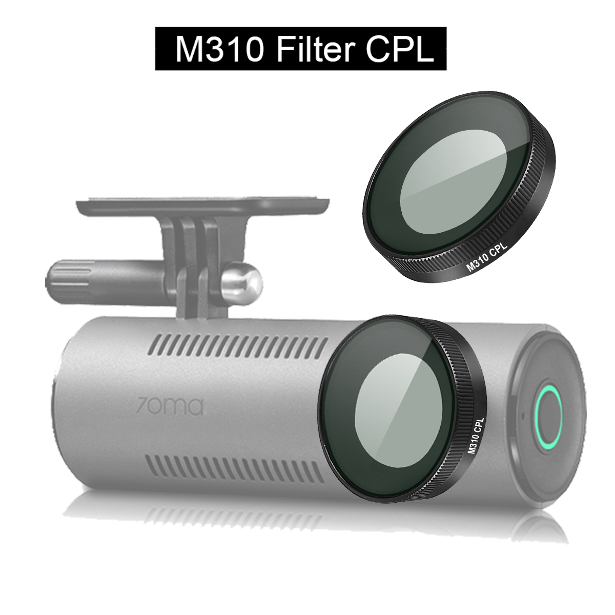 70mai ダッシュカム M310 HD レンズ防塵アンチグレア CPL フィルター用
