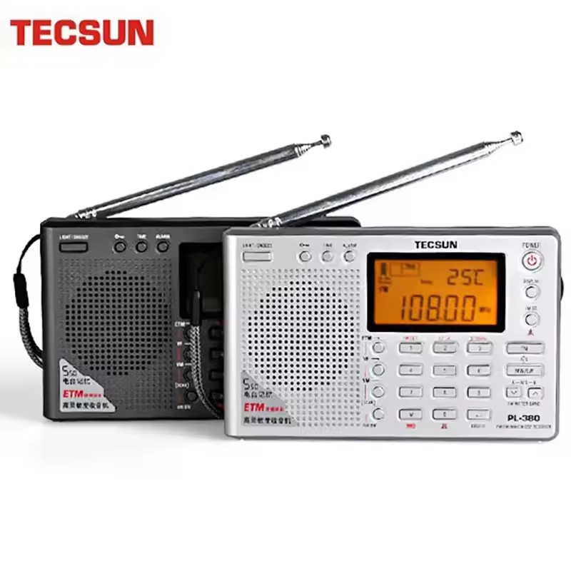 PL-380 Radio DSP with AN-03L Professional SW Band External Antenna Fm Am Stereo World Band Receiver VS Tecsun PL-310ET