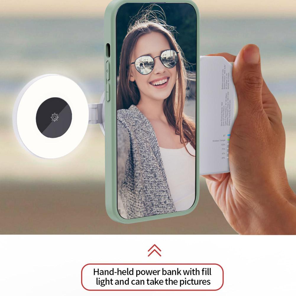 ミニ磁気ポケットライトユニバーサル Led 補助光電話 Selfie ライト Magsafe 補助光アクセサリー S1Z4