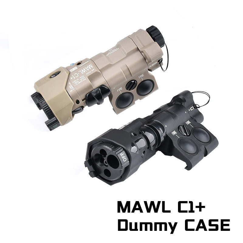 Mawl 非機能ダミーバッテリーボックス懐中電灯レーザーコスプレ飾り 20mm ピカティニーレール用 おもちゃの銃エアガンに対応
