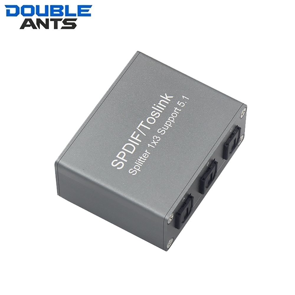 SPDIF Toslink 1X3 デジタル光オーディオスプリッター 1 入力 3 出力光アダプター LPCM 2.0 DTS AC3 ドルビー PS4 TV Xbox アンプ用