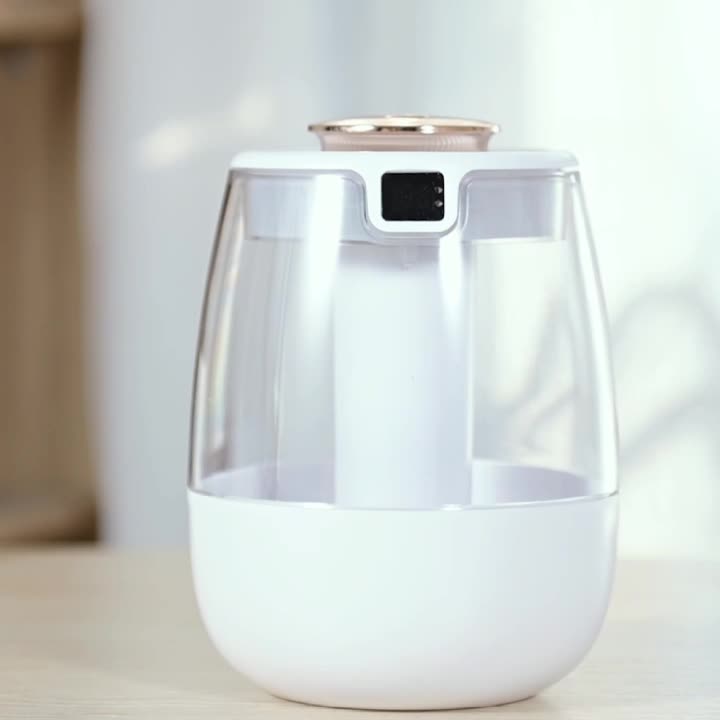 空気加湿器アロマ加湿器ダブルスプレーポートエッセンシャルオイルディフューザーUSB水加湿器ライト付きホームオフィス用