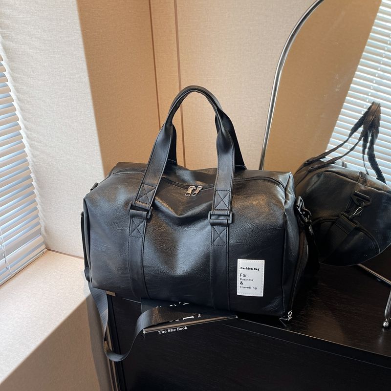 ジムバッグ レザー スポーツバッグ ドライウェットバッグ メンズ レディース トレーニング シューズ フィットネス ヨガ 旅行荷物 ショルダー スポーツバッグ