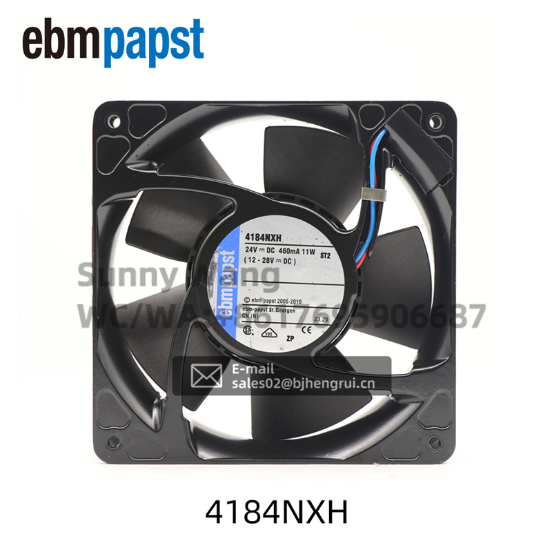 ebmpapst 4184NXH 24V DC 11W 0.46A 237m3/h 4400RPM ボールベアリングマイクロキャビネットインバーター軸流冷却ファン