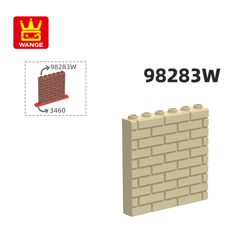 Wange 98283W 15533W 100 グラム/19 個 5x6 壁と互換性のある小粒子ビルディングブロックアセンブリや DIY おもちゃの部品に適した