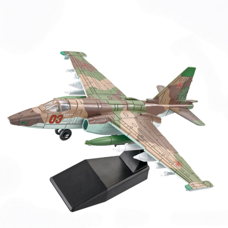 1:72 スケール SU-25 フロッグフット支援攻撃航空機モデルのおもちゃクリエイティブ軍事ビルディングブロックお土産趣味コレクションおもちゃ