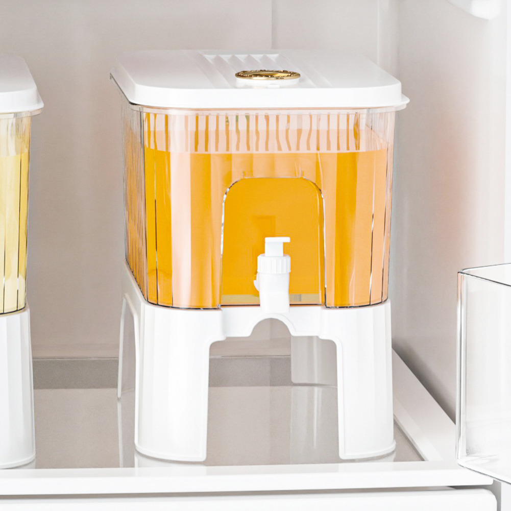 5L 冷水バケツ 蛇口/ブラケット付き 冷蔵庫ジャグ ディスペンサー ウォーターケトル 夏 ジュース ドリンクコンテナ 冷蔵庫 ポット ピッチャー