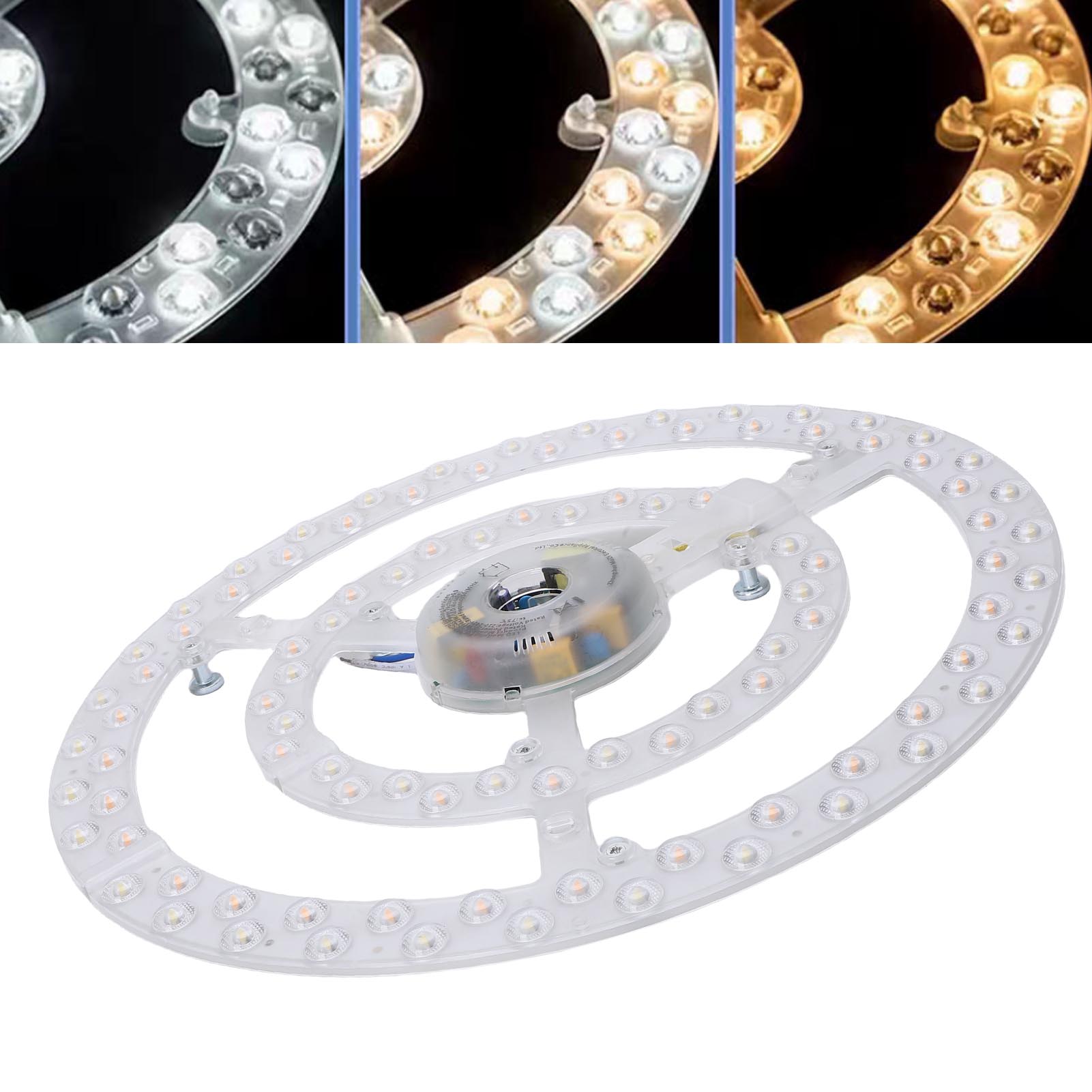 13.2 インチシーリングファン LED ライト交換 PC 3 色調整可能なフラッシュマウントシーリングファンライトパネルレトロフィットライトボード