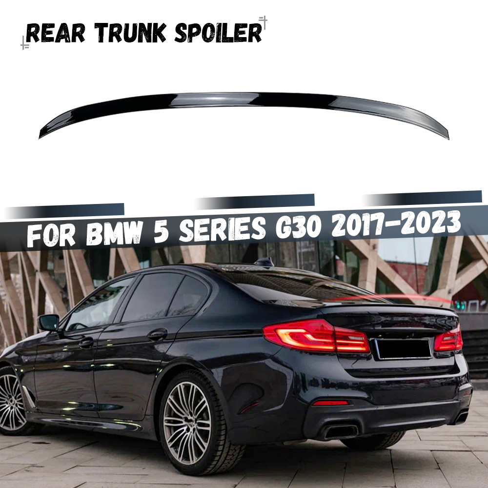 Bmw 5 シリーズ G30 525i 530i 2017-2023 M5 リアトランクブーツリップスポイラーキャップリアルーフスポイラーウイングチューニングボディキット