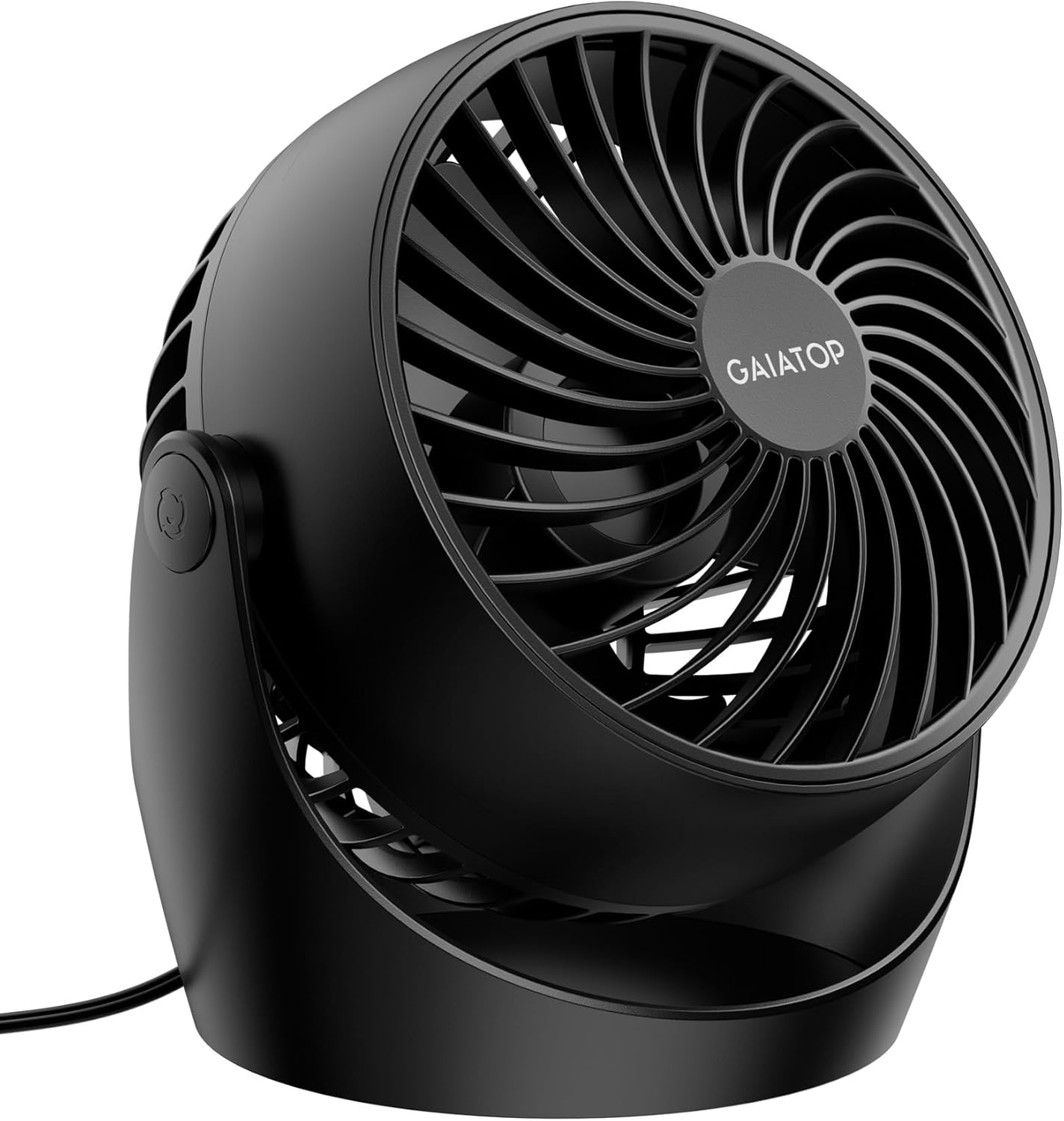 デスクファン、5インチポータブル電気テーブルデスクトップエアサーキュレーターファン、小型ながら強力、3スピード360°調整可能な傾きC用