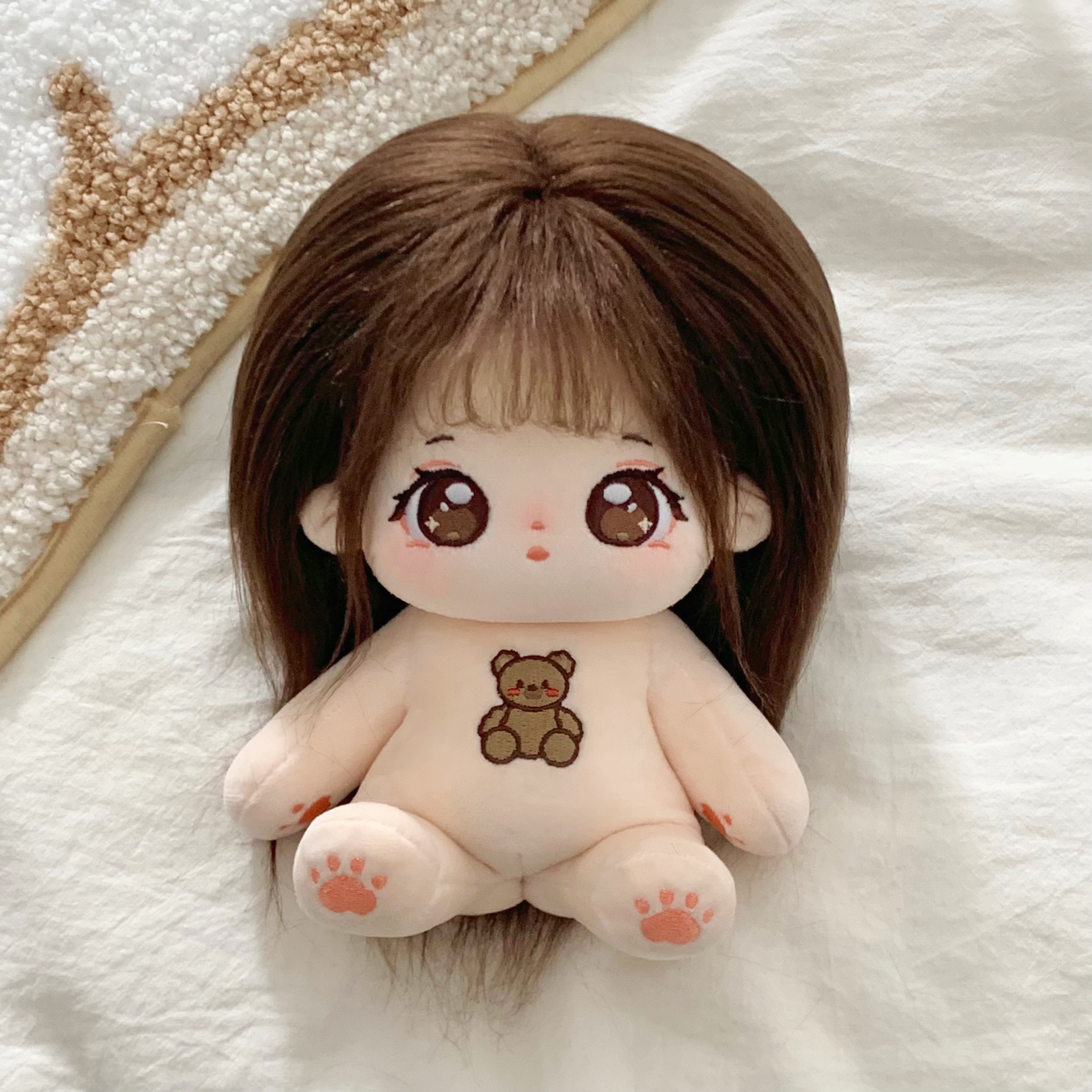 20 センチメートル漫画かわいい綿人形リムーバブル服アクセサリーぬいぐるみおもちゃ Kpop アイドル Kpop ぬいぐるみフィギュア人形