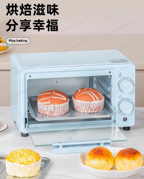 10L ミニオーブン電子レンジコンボ、220V 家庭用オールインワン、ベーキング、グリル、解凍用、コンパクトスペースセーバー