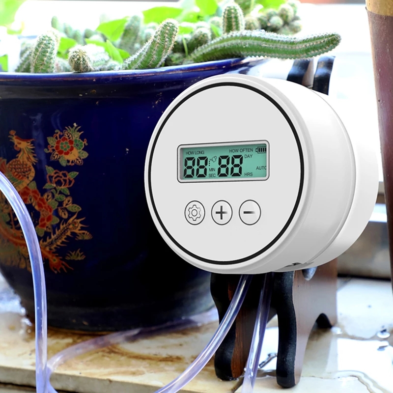 Intelligent Automatic Drip Irrigation System Water Timer Pump Controller Self Watering Device for Indoor Outdoor Garden Potted