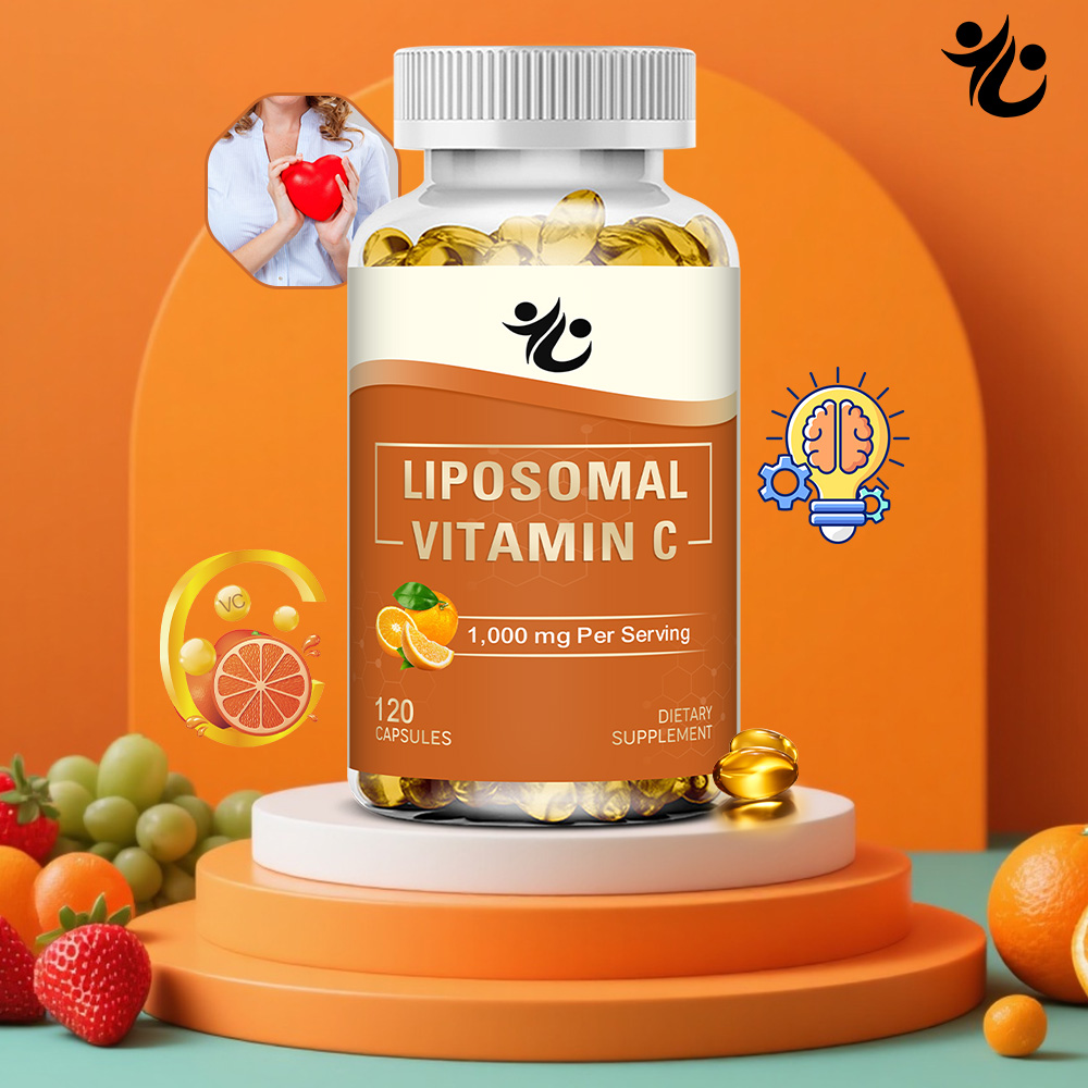Liposomal Vitamin C 1000mg Capsules, Antioxidant High Absorption, Boost Collagen Production, Support Skin & Immune System Health