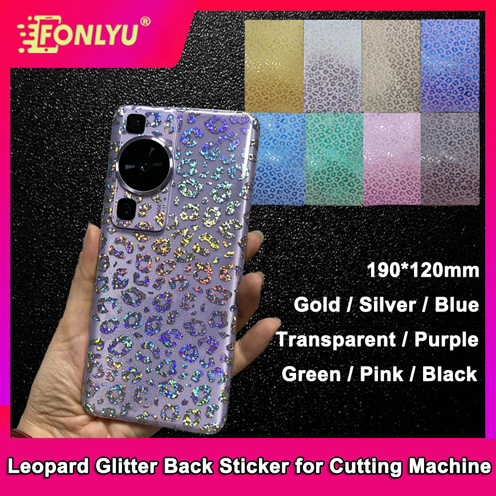 FONLYU キラキラグリッターバックフィルムモバイルシート DIY カスタマイズ画像リアカバースキンステッカーヒドロゲルフィルム切断機用