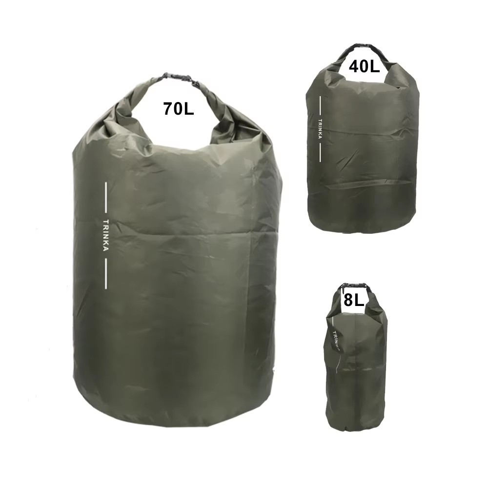 ローイング、カヤック、カヌー用のドライ ストレージ バッグ、8L、40L、70L、防水非水充填バッグ、アウトドア旅行に最適