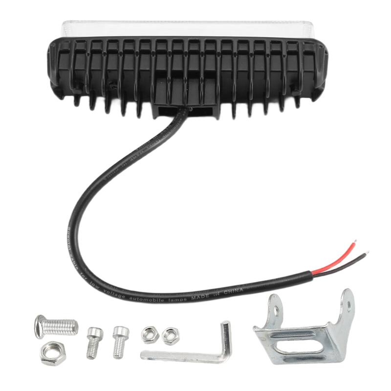 L17A-4 インチ 30 ワット LED フォークリフトトラック車警告ランプ安全作業灯バー倉庫危険エリアライト、10-80V 防水 (1 個)