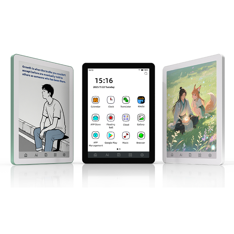 Bigme B6 6 インチ電子インク電子ブック リーダー、4 64GB、Android 14 OS、Google Play 電子ブック付き、36 レベル フロント ライト、電子ペーパー 電子ブック リーダー