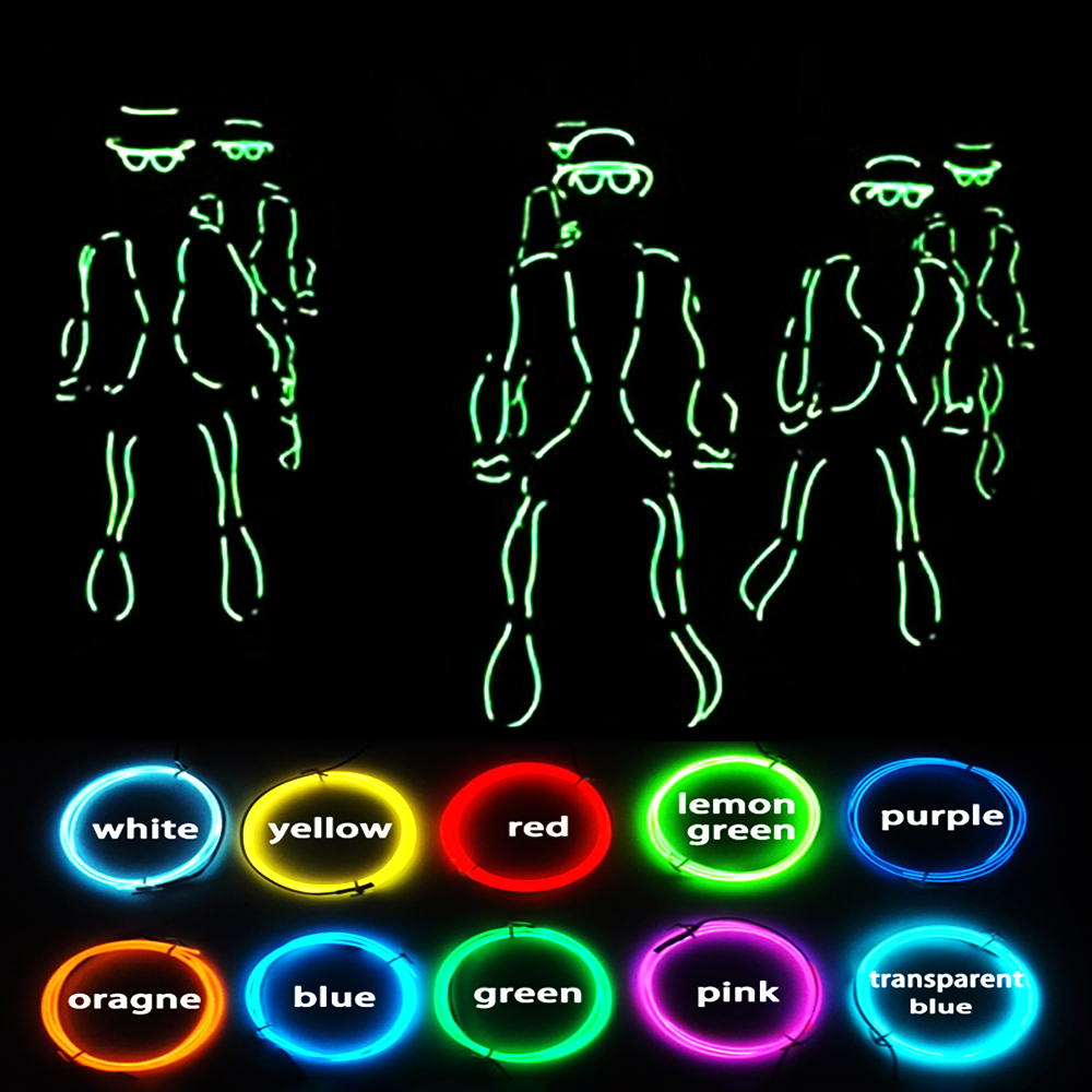 Diy EL ワイヤー Led ストリップライトチャイナズゴットタレントショーカーニバルステージライブダンス衣装歌手 MJ ダンス服ストリップ照明