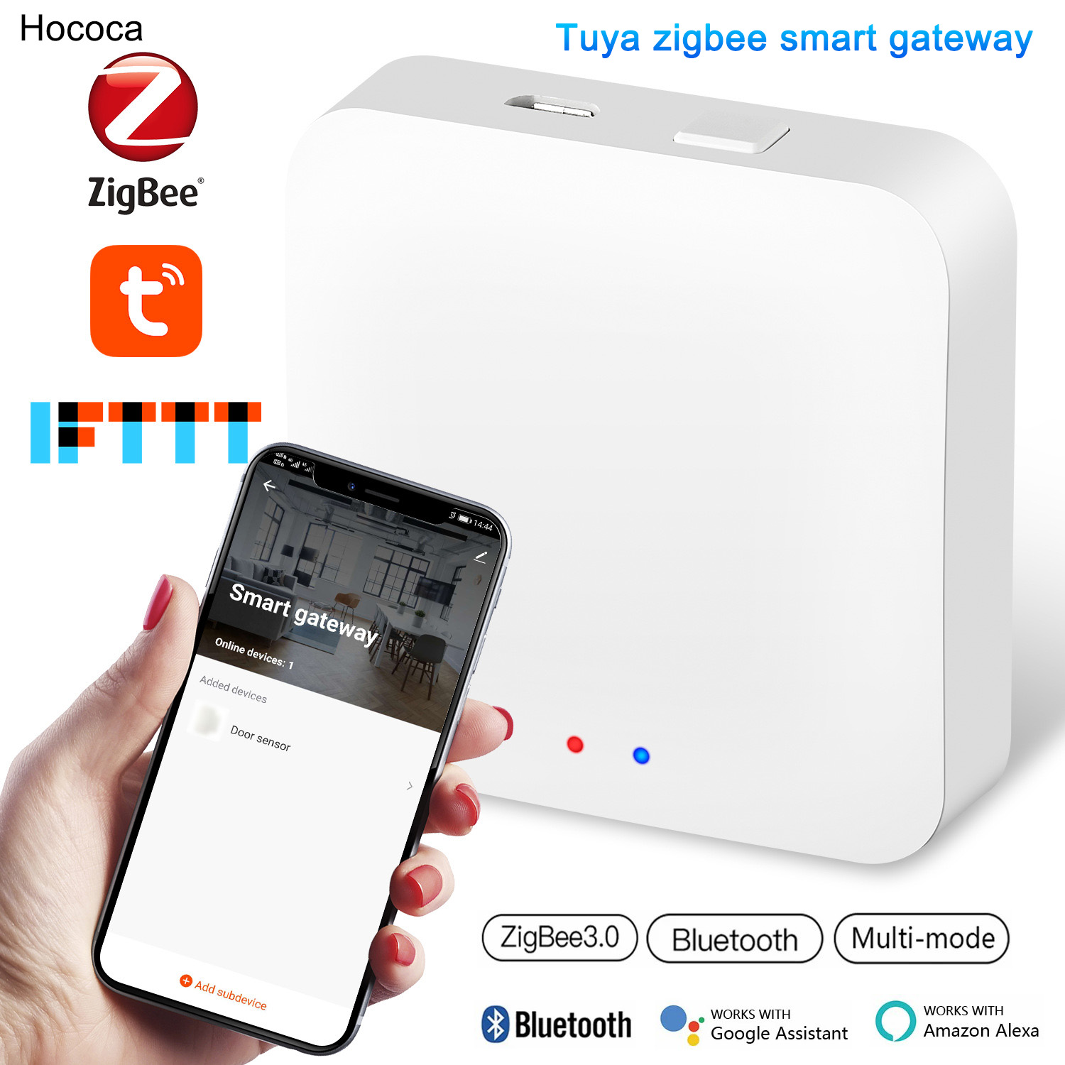 Tuya スマートホームハブ Zigbee 3.0 ゲートウェイ Bluetooth マルチモードブリッジサポートスマートライフアプリは Alexa Google ホームで動作します