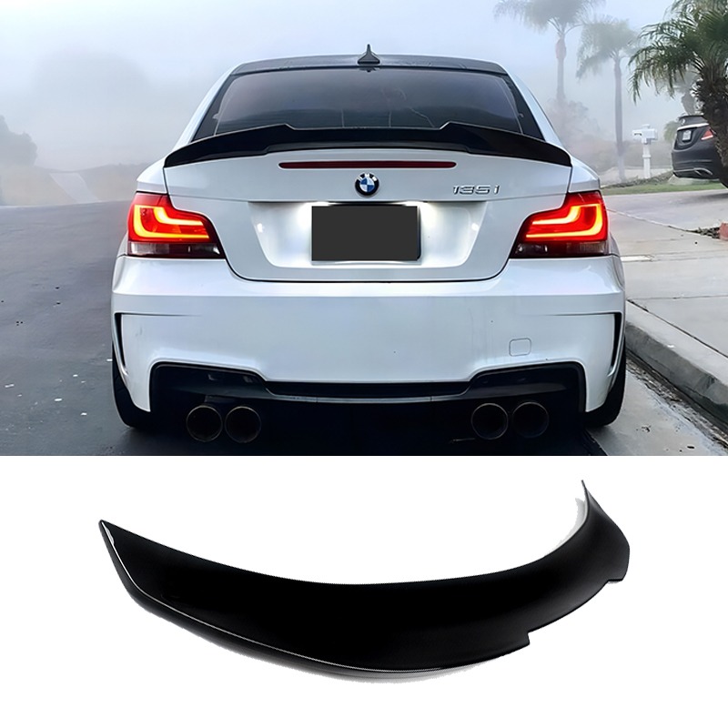 Bmw E82 125i 128i 135i M1 120i 120d クーペ 1 Ser 2007-2014 PSM スタイル車のリアトランクリップスポイラーウイングリアブーツスポイラーチューニング