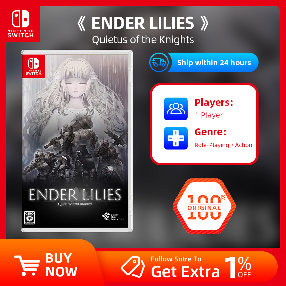 Nintendo Switch ゲームセール - ENDER LILIES：Quietus of the Knights - Switch OLED Lite 用ゲームカートリッジ物理カード