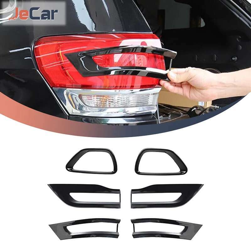 JeCar 車のフロントフォグランプテールライトステッカーリアライトカバー飾りジープグランドチェロキー 2014-2020 外装アクセサリー