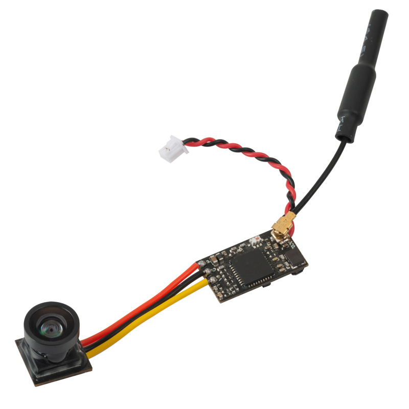 FPV マイクロカメラ FPV AIO 5.8 グラム 25MW 40CH 800TVL 送信機 LST-S4 FPV カメラ OSD 部品付き RC レーシングドローン航空機モデル